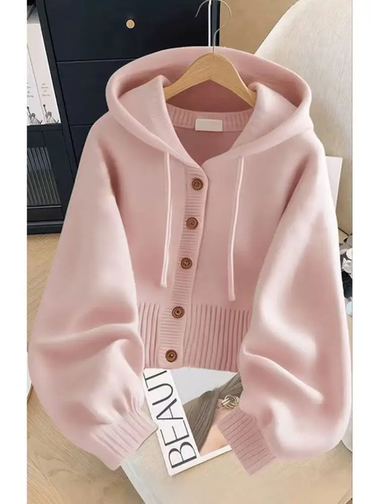Cute Sweet Cardigan Sweaters Women White Knitted Coats Long - Vusy Kawaii Shop