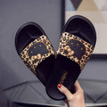 Hello Kitty Slippers Leopard Print Women Kawaii Summer Home