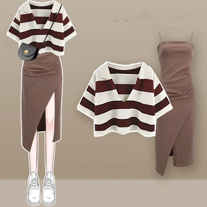 Clothing Summer Single/Outfits Korean Fashion Age Reducing - Vusy Kawaii Shop