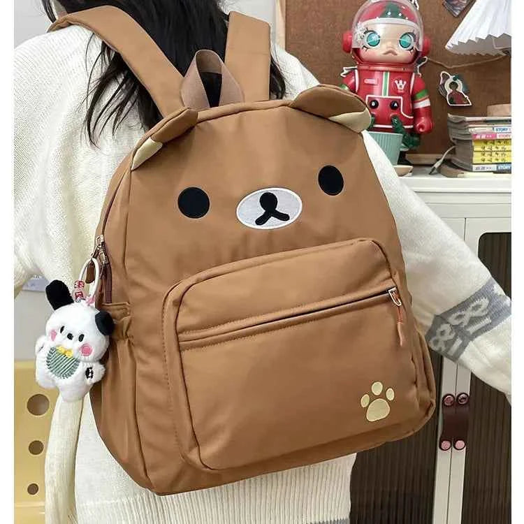 Rilakkuma Backpack Women Anime Relax Bear Student School Bags Girls Boys Outdoor Sport Travel Fashion Rucksack Gift Hot Sales