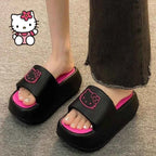 Kawaii Hello Kittys Eva Slippers for Women Cartoon Sanrios Thick Sole Flip-Flops Non Slip Beach Sandals Cute Girls Casual Shoes