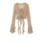 Summer in Chic Vintage Sunscreen Cardigan Top and Strap - Vusy Kawaii Shop