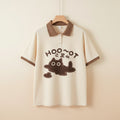 Summer Japanese Loose Polo Short-Sleeved T-Shirt Sweet Cute