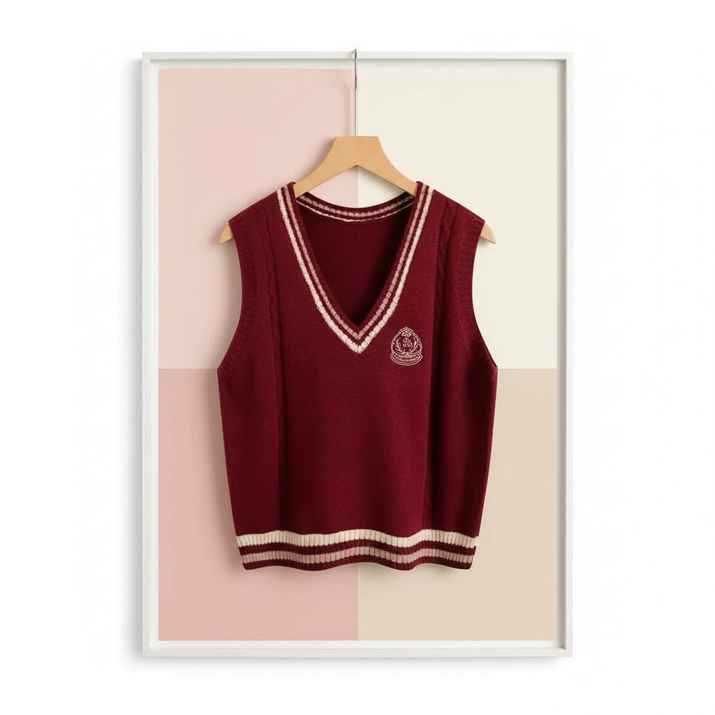 Three-piece Preppy Vest Suits Early Spring Student Vest - Vusy Kawaii Shop