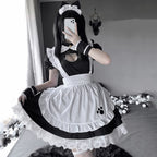 Sexy Black Cat Girl Maid Dress Cute Lolita Dress Kawayi Cat Maid Cosplay Costumes Women Fancy Dress Party Stage Maid Outfits
