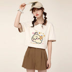 Summer Loose Polo Short-Sleeved T-Shirt Cute Sweet Cartoon - Vusy Kawaii Shop
