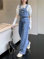 American Vintage Denim Suit Women High Street Style Wear - Vusy Kawaii Shop