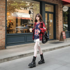 Loose Shoulder Strap Design Sweatshirt Early Autumn Sports - Vusy Kawaii Shop