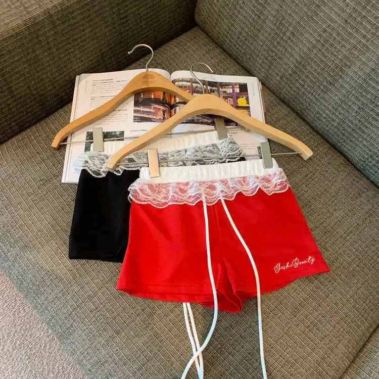 Sexy Low- Waist Embroidery Shorts Summer Casual Short Pants