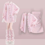 Summer Fashion in Dresses Matching Set Korean Elegant - Vusy Kawaii Shop
