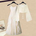 Spring Summer Matching Set Fashion Shirt Top and Suspender - Vusy Kawaii Shop