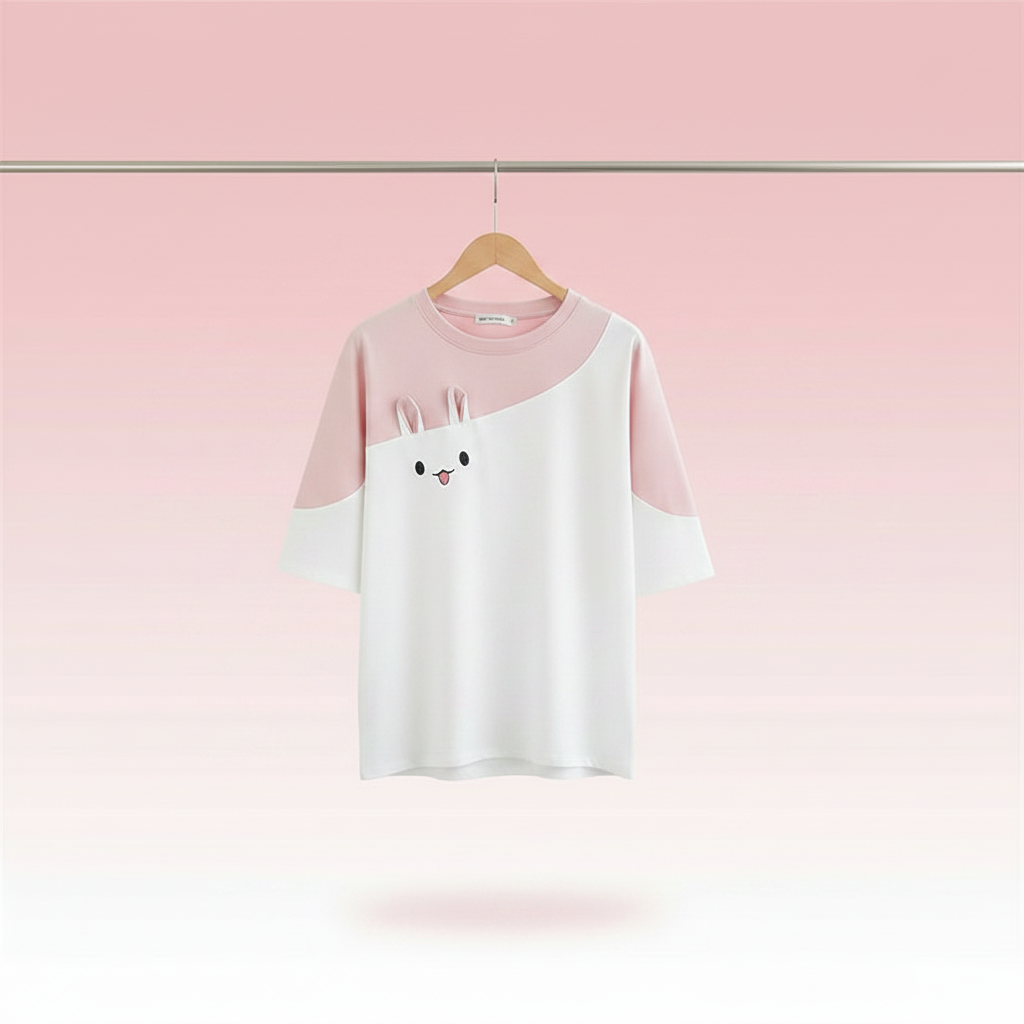 Vêtements Kawaii T-Shirts Mode Coréenne Femmes Hauts Mignons Roses