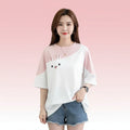 Kawaii Clothes T-Shirts Korean Fashion Women Cute Tops Pink