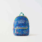 Disney New Mickey Cartoon Fashion Backpack Women's Minnie Canvas School Bag Boys and Girls Fashion Large Capacity Backpack
