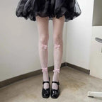 Pink Velvet Bow Embroidery Pearl Tights Pantyhose Fashion Women Tights JK Lolita Styles Sweet Girls Kawaii Cute Tights Wholesale