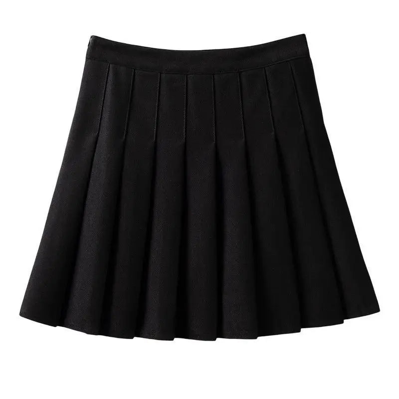 Sping Autumn Lucky Red Sweater Pleated Mini Skirts 1 or 2 - Vusy Kawaii Shop