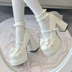 Night Club Platform Women Lolita Pumps Fashion Shallow High Heel Shoes 2025 Spring Autumn Ladies Outdoor Stripper Shoes