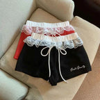 Sexy Low- Waist Embroidery Shorts Summer Casual Short Pants