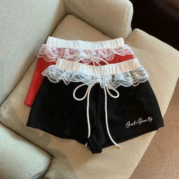 Sexy Low- Waist Embroidery Shorts Summer Casual Short Pants