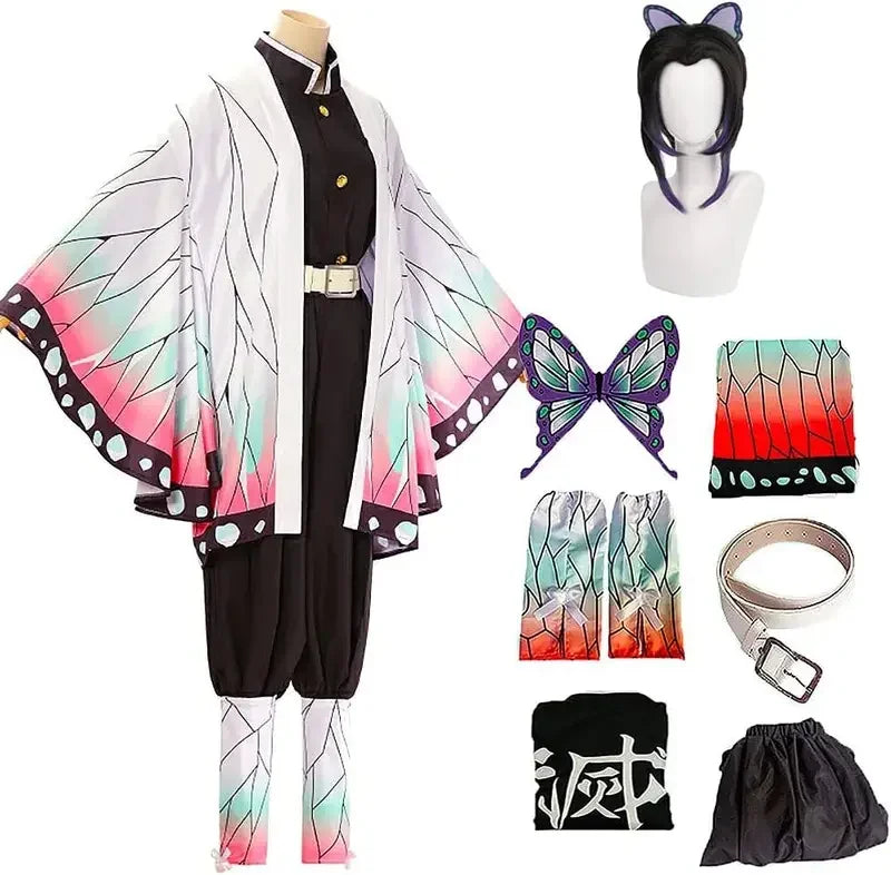 Shinobu Kocho Demon Slayer butterfly haori on mannequin, front view