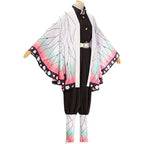 Shinobu Kocho Demon Slayer cosplay costume on mannequin, side view