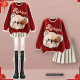 
Red Beige Set