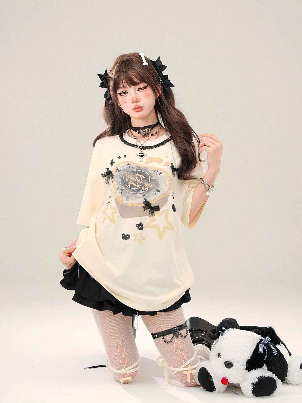 Short Sleeved T-Shirt Women Loose Design Half Sleeved Belly
