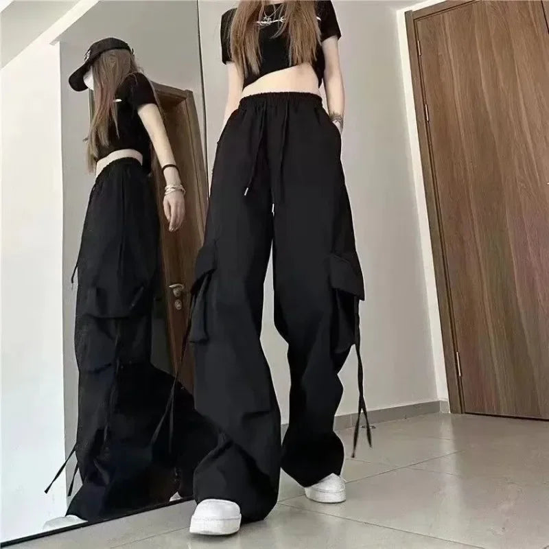 Autumn Fashion Polo Long Sleeve Top Vest Cargo Pants - Vusy Kawaii Shop