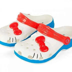 Kawaii Hello Kittys Slippers Sanrioed Hole Sandals Slippers Kt Sandals Kawaii Eva Anime Shoes Summer Slippers Adult Kids Gift