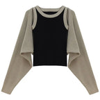 Women’s Spring Autumn Knit Vest and Pants Set Korean Fashion - Vusy Kawaii Shop