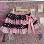 Sweet Girl Cute Girl Pink Cake Skirt Short Skirt Summer