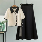 Summer Japanese Style Set Graceful Short Sleeve Blouse - Vusy Kawaii Shop