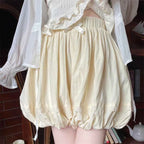 Japanese Sweet Lolita Skirt Summer High Waist A-Line Faldas