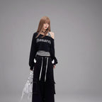 Spring-Autumn Retro Off Shoulder Short Girl Long Sleeve - Vusy Kawaii Shop