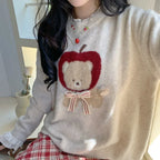 Kawaii Sweaters Cartoon Women Harajuku Sweet Knitted - Vusy Kawaii Shop