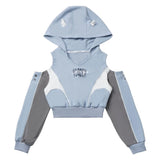
strapless hoodie