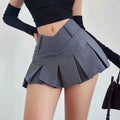 Sexy V Waist Design Pleated Skirts Summer Cute Aesthetic