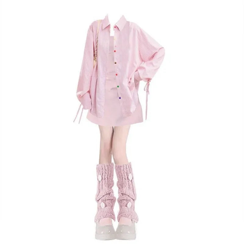 Summer Fashion in Dresses Matching Set Korean Elegant - Vusy Kawaii Shop