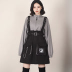 Woman Dress Gothic Girls Vintage Clothes Strap Belt Chain - Vusy Kawaii Shop