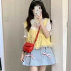 Long Sleeve Japanese Sweet 3 Piece Sets Kawaii Mori Girl - Vusy Kawaii Shop