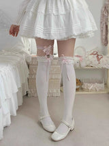 
white Knee socks 3