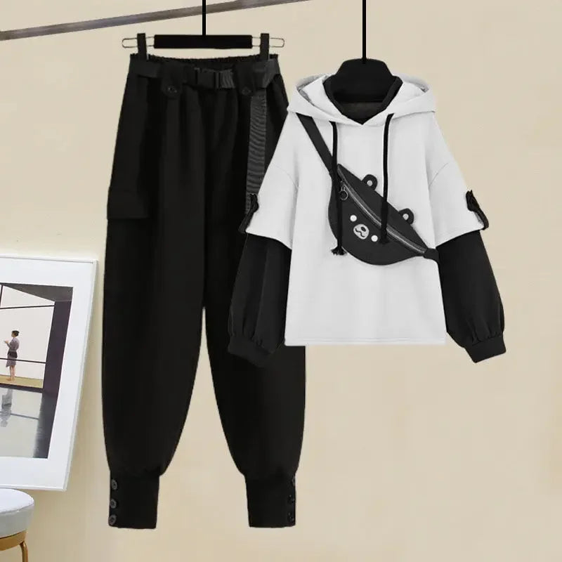 Plus Size Fashionable Sweatshirt Waist-Fitted Slimming Bell - Vusy Kawaii Shop