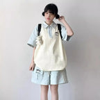 Japanese Sportswear Set Student Summer Fashion Loose Preppy - Vusy Kawaii Shop