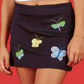 Design A-Line Summer Retro Color Butterfly Embroidery Spice
