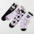 Cartoon Sanrio Kuromi Socks Kawaii Children's Calf Socks