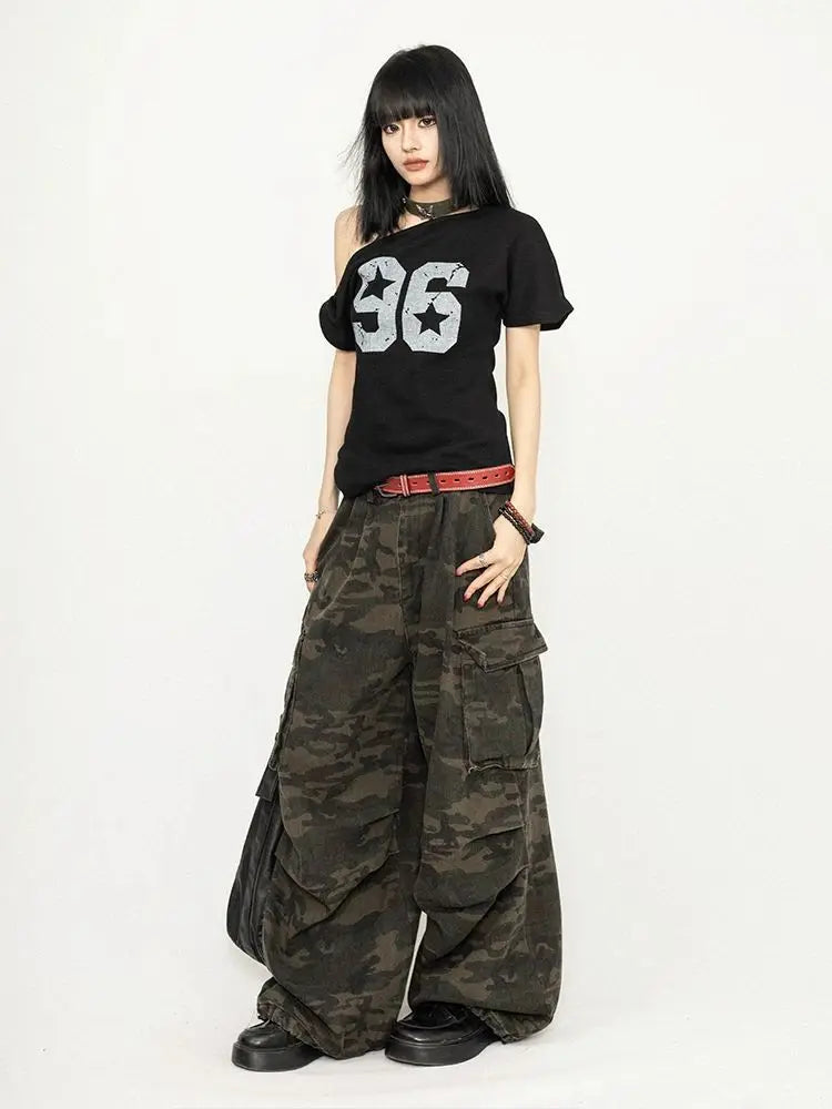 Streetwear Oversized T-Shirt Summer Vintage Print Casual - Vusy Kawaii Shop