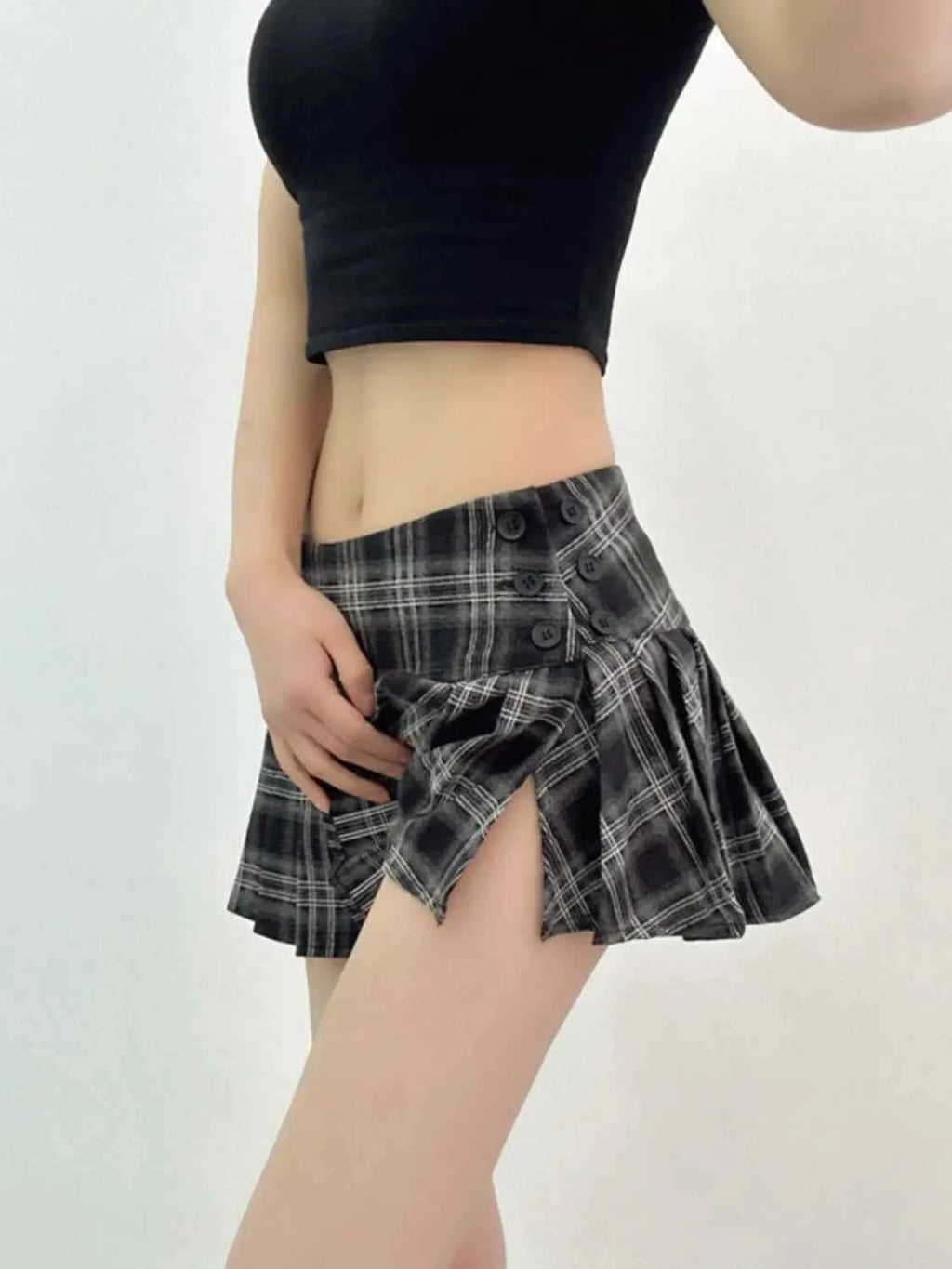 Harajuku Checkered Mini Skirt Kawaii A-Line Skirt