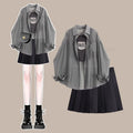 Damen Sommerkleid-Set Koreanisch Elegant Chiffon