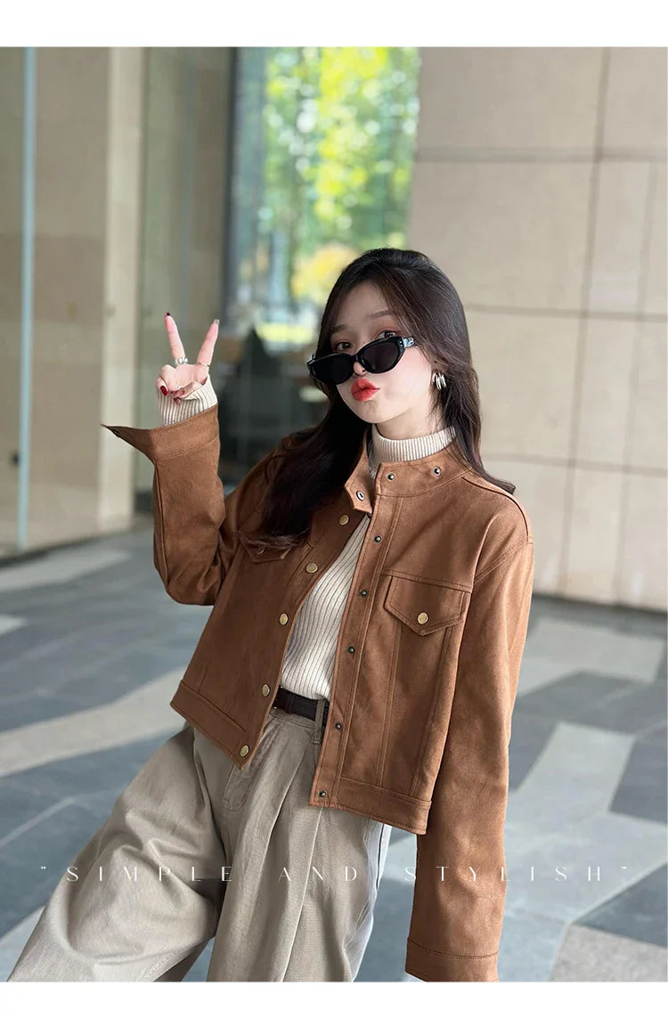 Thermal Knitted Shirt Retro Red Turtleneck Sweater - Vusy Kawaii Shop