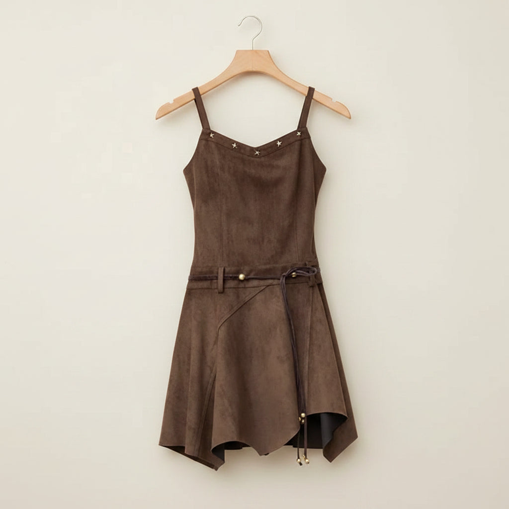 Hollow Out Design Slimming Top Retro Camisole Dress - Vusy Kawaii Shop
